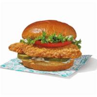 Classic Flounder Fish Deluxe Sandwich Dinner · Includes a choice of regular signature side.
