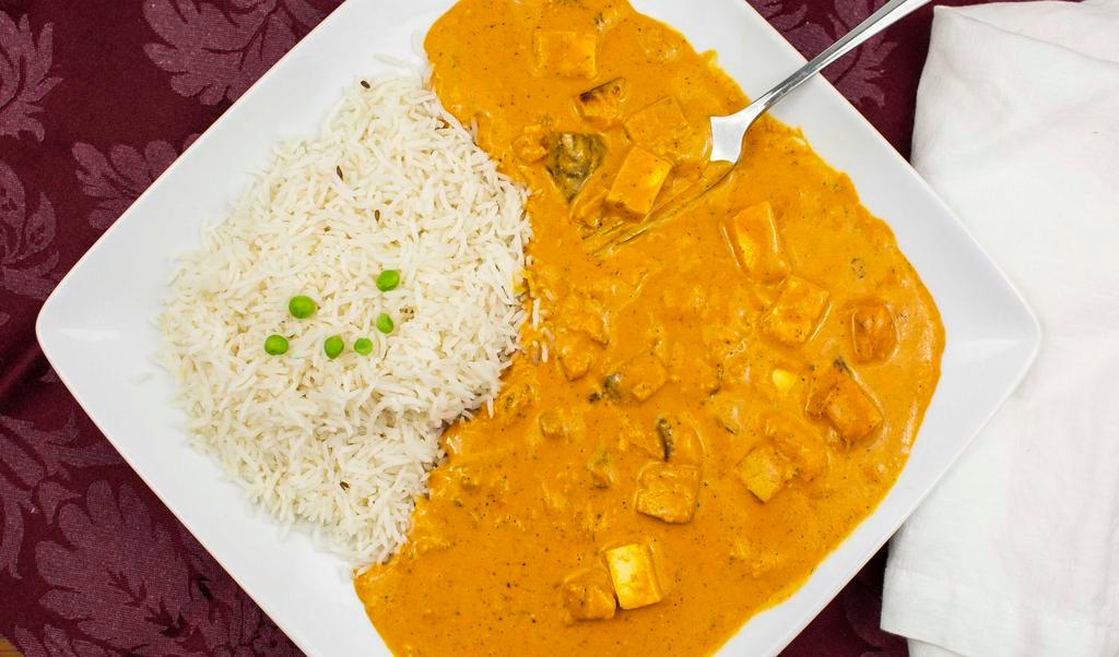#81. Paneer Masala · Tender chunks of home-made cheese cooked with tomato and butter sauce.