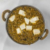 #71. Palak Paneer · Homemade Indian cheese cubes and spinach cooked in spices and herbs.