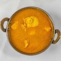 #43. Chicken Curry · Chicken cooked in a light gravy with freshly ground spices.