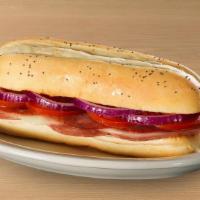 Baked Royal Hoagy · Capocolla ham, salami and provolone cheese served baked or deli style. Add tomatoes, red oni...