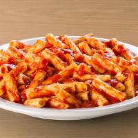 Ziti With Pasta Sauce · Freshly cooked pasta with Family Recipe Pasta Sauce.