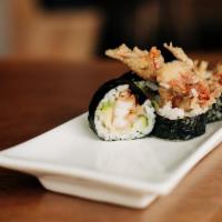 Spider Roll · Whole softshell crab, cucumber and avocado.