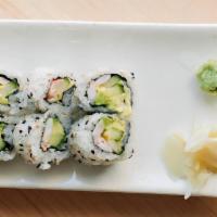 Kids' California Roll · Imitation crab, cucumber, & avocado. Cut into smaller bites for our younger customers.