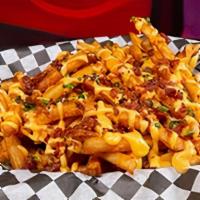 Cheesy Bacon Fries · If you've got the munchies then this is definitely for you! Our signature seasoned fries, la...
