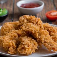 Chicken Strips  · Five pieces of mouthwatering chicken strips.