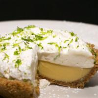 Homemade Key Lime Pie · Graham cracker crust, fresh whipped cream
