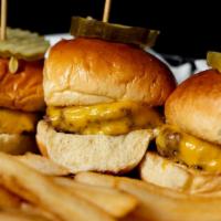 Burgers · With American cheese and pickles