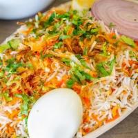Egg Biryani · Egg marinated in spices and herbs and cooked with saffron flavored aromatic basmati rice. Sp...