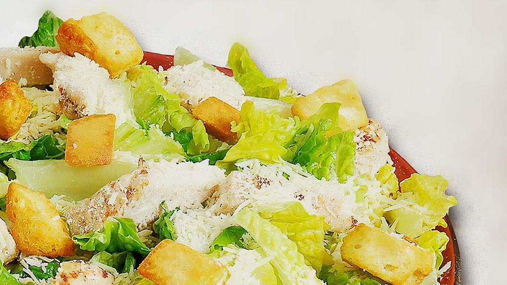 Small Chicken Caesar Salad · Romaine lettuce, grilled chicken, Parmesan cheese, Caesar dressing