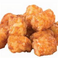 Lg Tater Tots · Crispy, fried grated potatoes that are great on their own or loaded.  717 cal.
