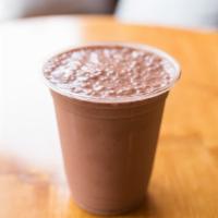 Nutella · Nutella, strawberry, banana and almond milk.