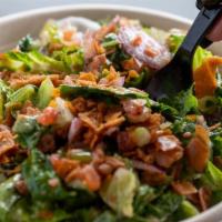 Lettuce Salad · Freshly cut romaine lettuce, topped off with your favorite toppings  and homemade sauces wit...