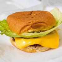 Cheeseburger Deluxe · Grilled or fried patty with cheese on a bun.