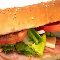 Ham N' Cheese (Regular) · Ham, cheese, onions, lettuce, tomatoes, tubby's famous dressing (specify unwanted toppings i...