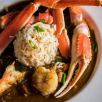 Shellfish Gumbo · Seasonal Crab, Gulf Shrimp, Crawfish Tails, Becher Meats Andouille Sausage, Chicken, Dark Ro...