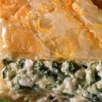 Spanakopita · Spinach & feta cheese pie 6oz