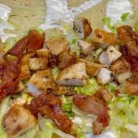 Ranch Chicken Baconator · Crepe , ranch , bacon , chicken , lettuce