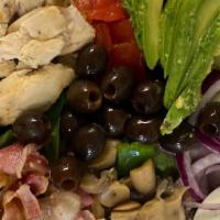 East Sphere Salad · Choice of spinach or lettuce, tomatoes, red onion, feta cheese,  olives, cucumber,  Chicken ...