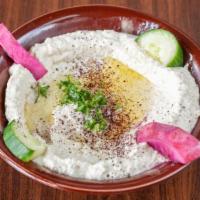 Baba Ghanoush · Vegetarian. add chicken or beef for an additional charge.