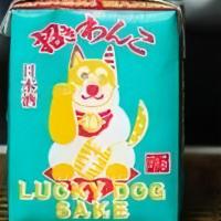Lucky Dog Sake, 180Ml Sake (13.2% Alcohol By Volume) · Soft and light, creamy and smooth, not overly sweet or dry, plenty of flavor and character.