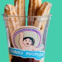 Chikito Churro Sundae · 4 Churro Stick with Scoop of Ice cream,whip cream and a Cherry