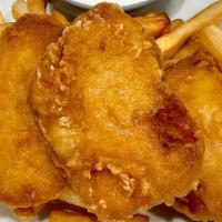 Kid'S Fish 'N’ Chips · Battered cod with seasoned french fries