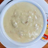 Clam Chowder Soup · New England Clam Chowder - house recipe! Our Clam Chowder is Gluten Free.