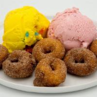 The Summit · Two scoops of Ice Cream and six mini donuts