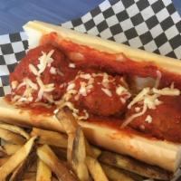 Meatball Sandwich · Pan seared, homemade meatballs, topped with our family sauce recipe, served on French bread....