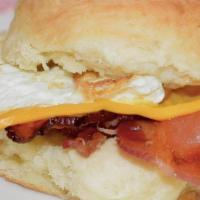 Classic Sandwich · Choice of bacon, ham or sausage, American cheese, fried egg.