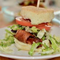 Blt Sandwich · Bacon, lettuce, tomato, avocado ranch. Add an egg for an additional charge.