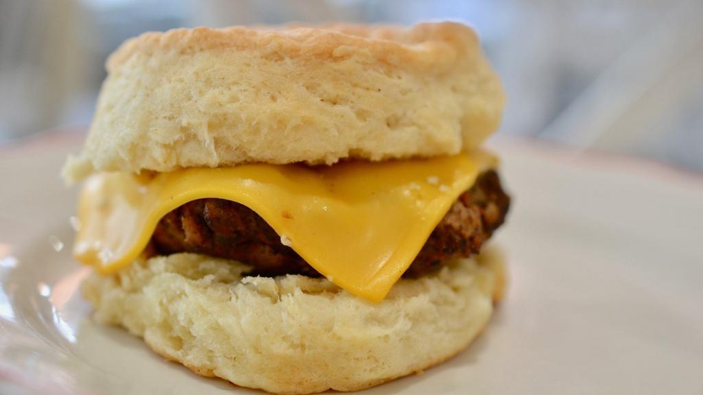 Kids Meat & Cheese Biscuit · Choice of bacon, ham or sausage, American cheese.