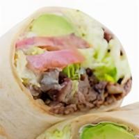 Burritos · Served with lettuce, tomato, avocado, beans, cheese and sour cream.