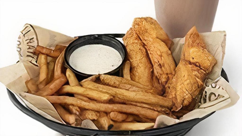 Kids Tenders · Three tenders served with one dipping sauce.