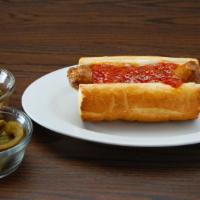 Italian Sausage · 940/950 cal. Rosati’s Italian sausage link on Italian bread with choice of Au Jus or marinara.