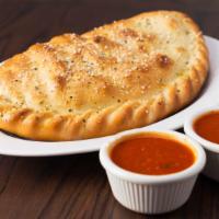 Cheese Calzone · 990 cal. Crisp baked Italian turnover with Rosati’s pizza sauce & mozzarella cheese. Served ...