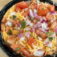 Chicken Enchilada Bowl ( Keto ) · Shredded chicken tossed in our house made enchilada sauce, served over cauliflower rice and ...