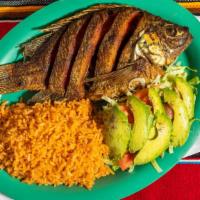 Mojarra Frita · Crispy Fried Whole Tilapia Fish