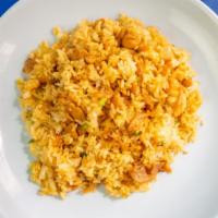 Fried Rice · Stir-fried rice with small diced vegetables and choice of meat.

Consuming raw or undercooke...