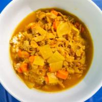 Curry Rice · Housemade curry sauce with chicken served on rice.

Consuming raw or undercooked eggs may in...