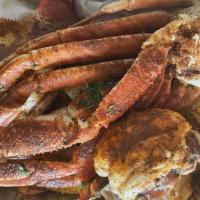 Beach Feast · 2 Lobster  Tails, 1/2 pound shrimp, 2 Crab Leg Clusters, Corn and Red Potatoes!