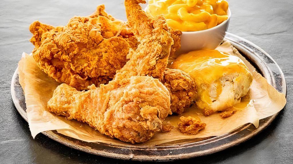 #3 - 4Pc Fried Chicken Combo · All combo meals come with a side, drink and a honey butter biscuit.