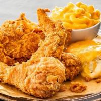 #2 - 3Pc Fried Chicken Combo · All combo meals come with a side, drink and a honey butter biscuit.