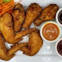 Chicken Wings · Our all natural chicken comes exclusively from Gerber's amish farms, contains no antibiotics...
