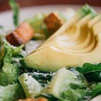 Caesar Salad · Romaine lettuce, Parmesan cheese, hard boiled eggs, and housemade croutons served with Caesa...