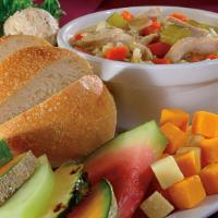 Peasant Lunch · A bowl of our hearty soup, a half loaf of freshly baked bread, assorted Wisconsin cheeses an...