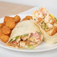 Ranch  Wrap · romaine, diced tomatoes, shredded Cheddar Jack cheese and our buttermilk ranch dressing wrap...