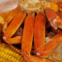 Special Snow Crab Combo · Includes: one snow crab, one potato, one corn, one egg, sausage.