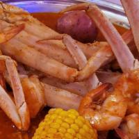 Special Steamed Platter · Includes: one snow crab, twelve steamed shrimps, one potato, one corn, one egg, sausage.